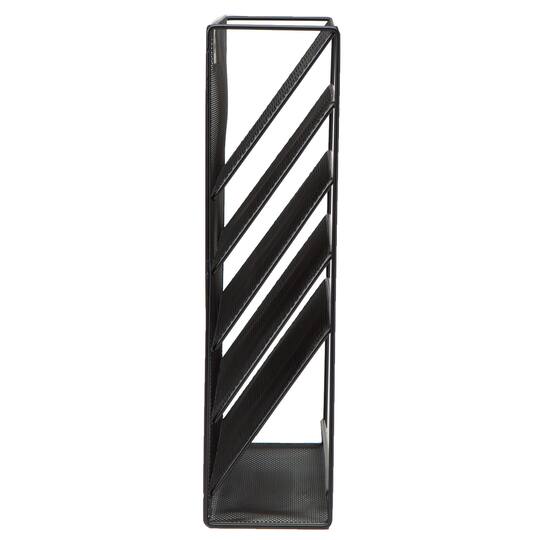 Mind Reader 6 Compartment Vertical Hanging Wall File & Chart Organizer